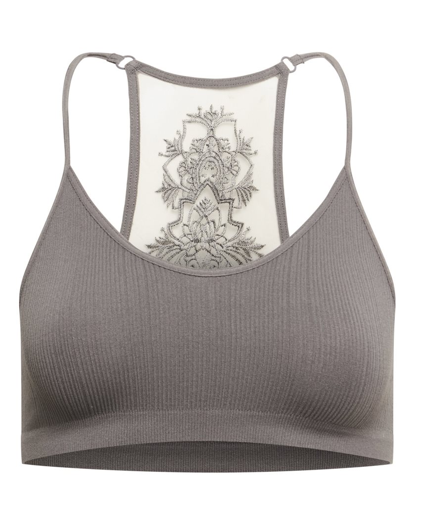 Grey Steve Madden The Ella Mesh + Women's Bras | PH 6814LGU